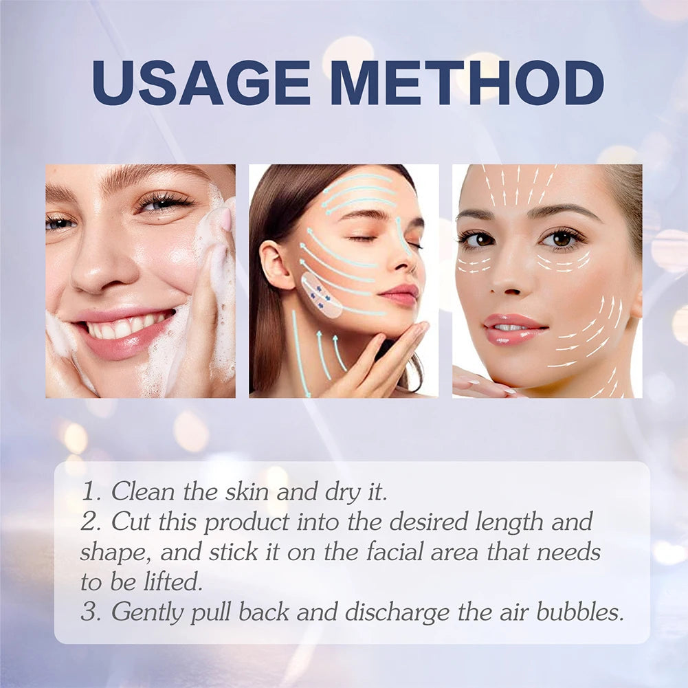 Anti-Wrinkle Beauty Stickers – Invisible Face Lift Patches with Hyaluronic Acid & Collagen