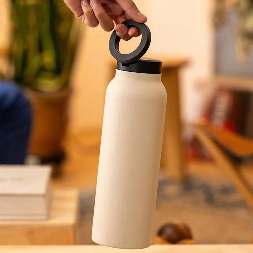 Smart Water Bottle with MagSafe Phone Mount – 24oz Insulated Stainless Steel with 360° Rotating Holder