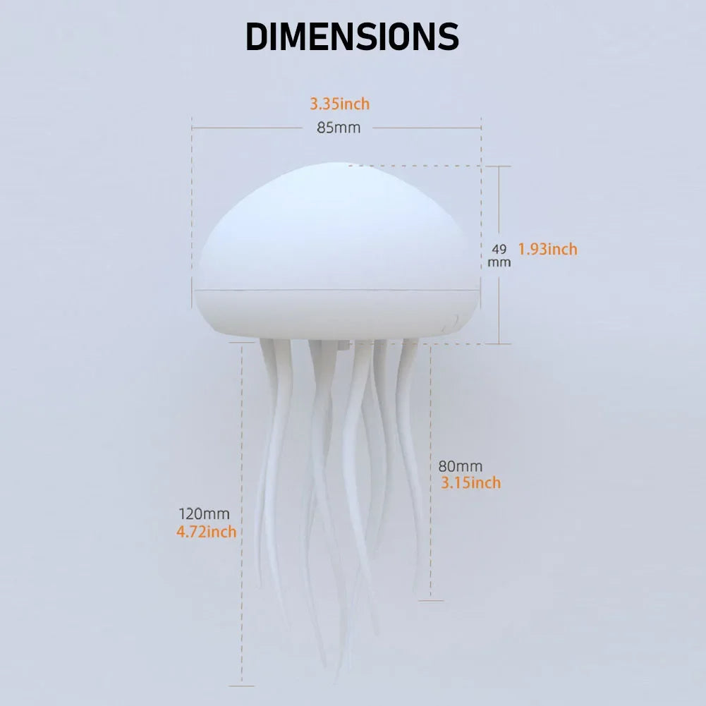 Jellyfish Night Light β LED Color-Changing Lamp for Relaxation & Decor