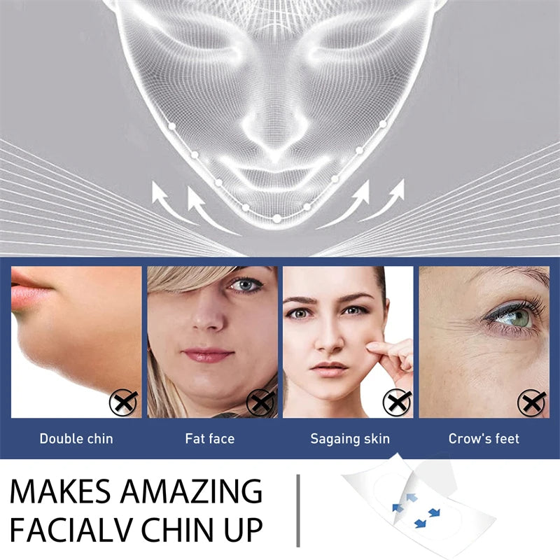 Anti-Wrinkle Beauty Stickers – Invisible Face Lift Patches with Hyaluronic Acid & Collagen