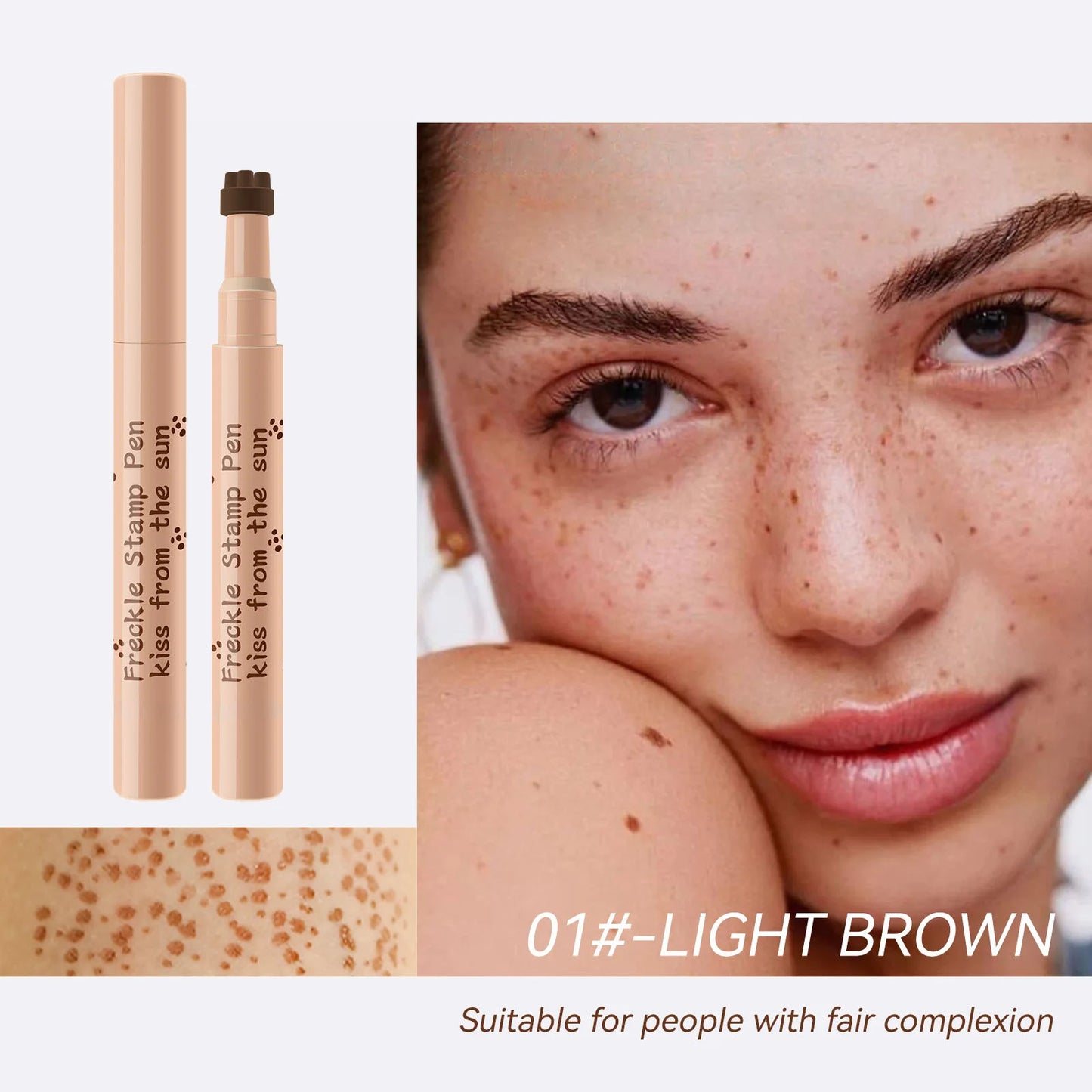 Waterproof Freckle Pen – Natural-Looking, Long-Lasting Faux Freckles (4 Shades)