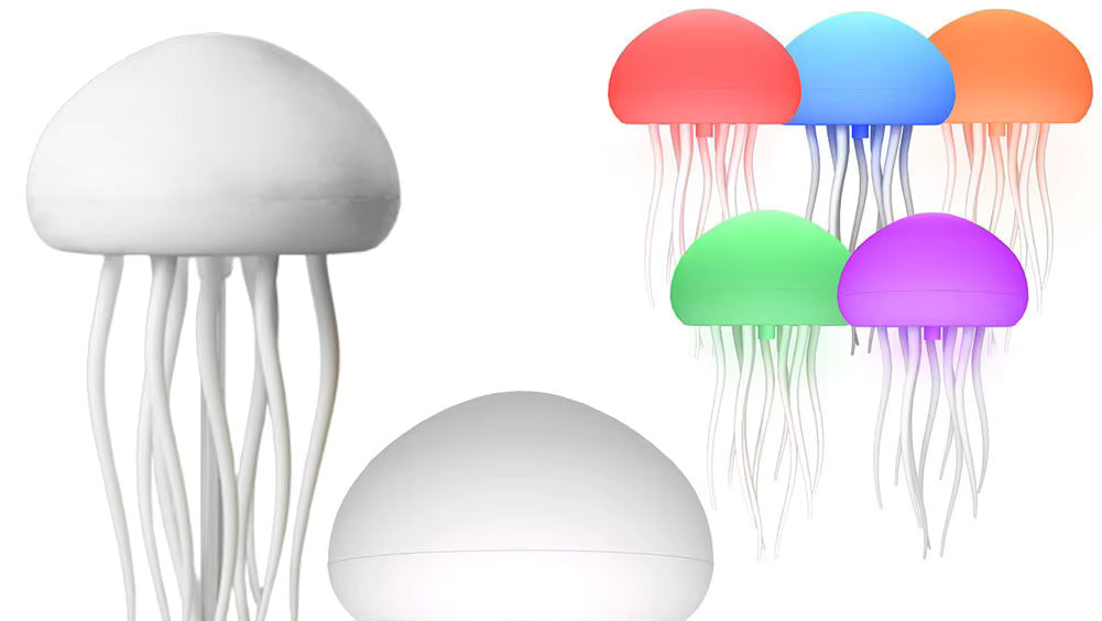 Jellyfish Night Light β LED Color-Changing Lamp for Relaxation & Decor