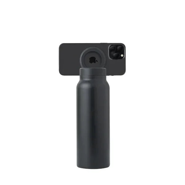 Smart Water Bottle with MagSafe Phone Mount – 24oz Insulated Stainless Steel with 360° Rotating Holder
