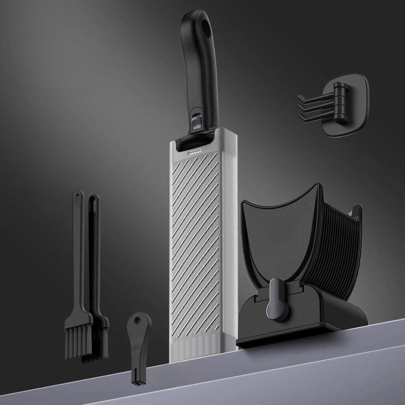 Fresh Meat Slicer Cleaver Set | Stainless Steel 17-Blade Cutter with Adjustable Thickness