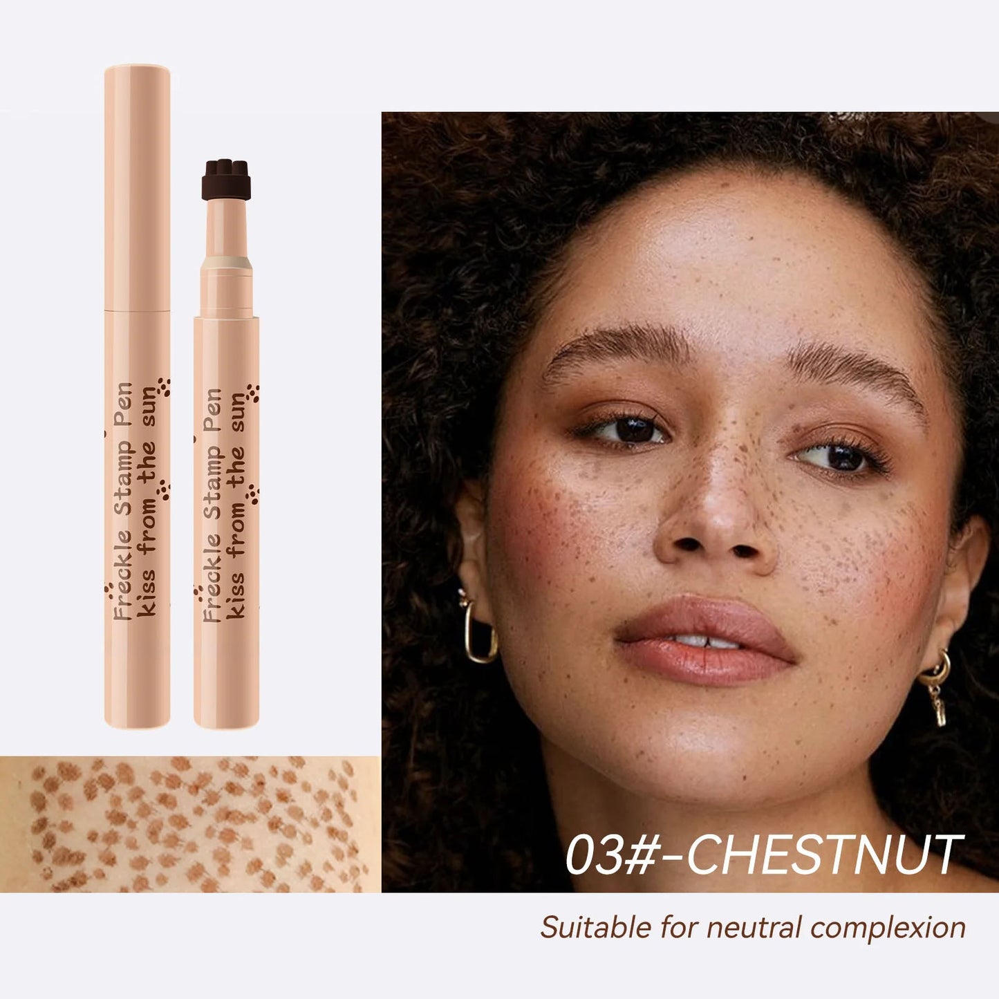 Waterproof Freckle Pen – Natural-Looking, Long-Lasting Faux Freckles (4 Shades)