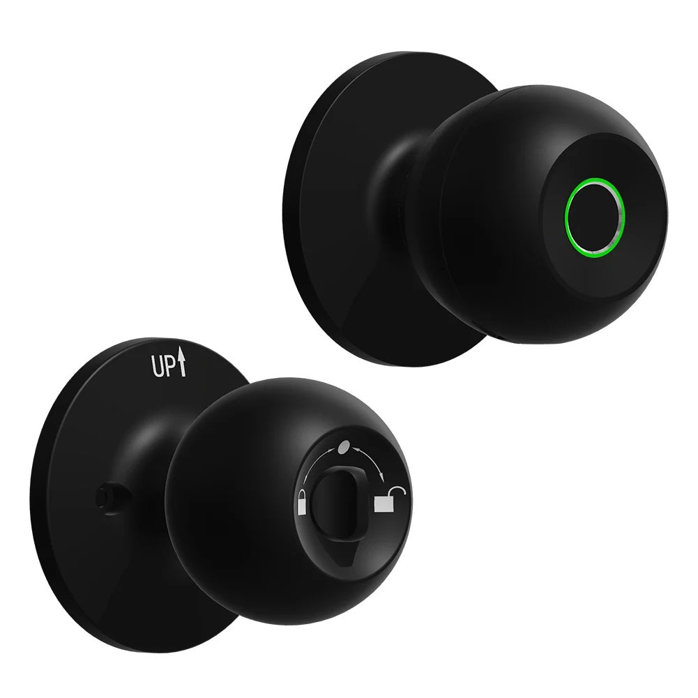 Smart Door Knob – Keyless Entry Lock | Fingerprint & Bluetooth App Access