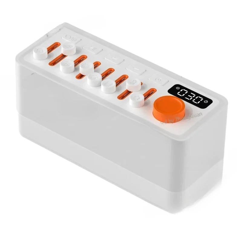 Ambient Sound Machine – 8 Soothing Sounds, Night Light, Bluetooth Speaker & Sleep Timer