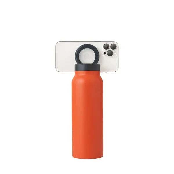 Smart Water Bottle with MagSafe Phone Mount – 24oz Insulated Stainless Steel with 360° Rotating Holder