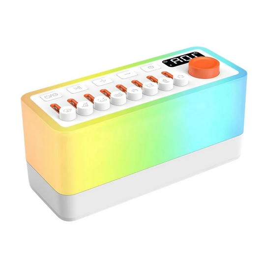 Ambient Sound Machine – 8 Soothing Sounds, Night Light, Bluetooth Speaker & Sleep Timer
