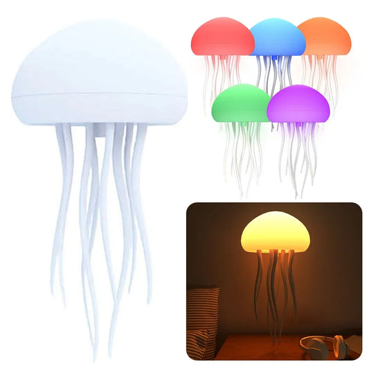 Jellyfish Night Light – LED Color-Changing Lamp for Relaxation & Decor