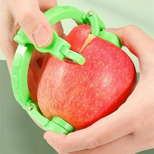 Hand Crank Apple Peeler – Quick Manual Fruit Skin Remover with Sharp Blade & Non-Slip Base