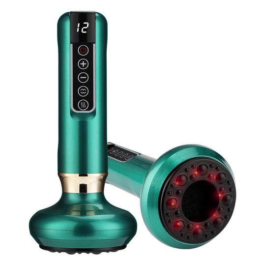 3-in-1 Intelligent Infrared Cupping Massager | 12 Suction Modes | Handheld Cellulite Vacuum Therapy Device