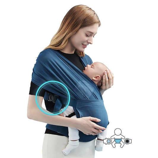Baby Sling Wrap Stretchy Carrier – Breathable, No-Wrap Baby Carrier for Newborns, Infants & Preemies