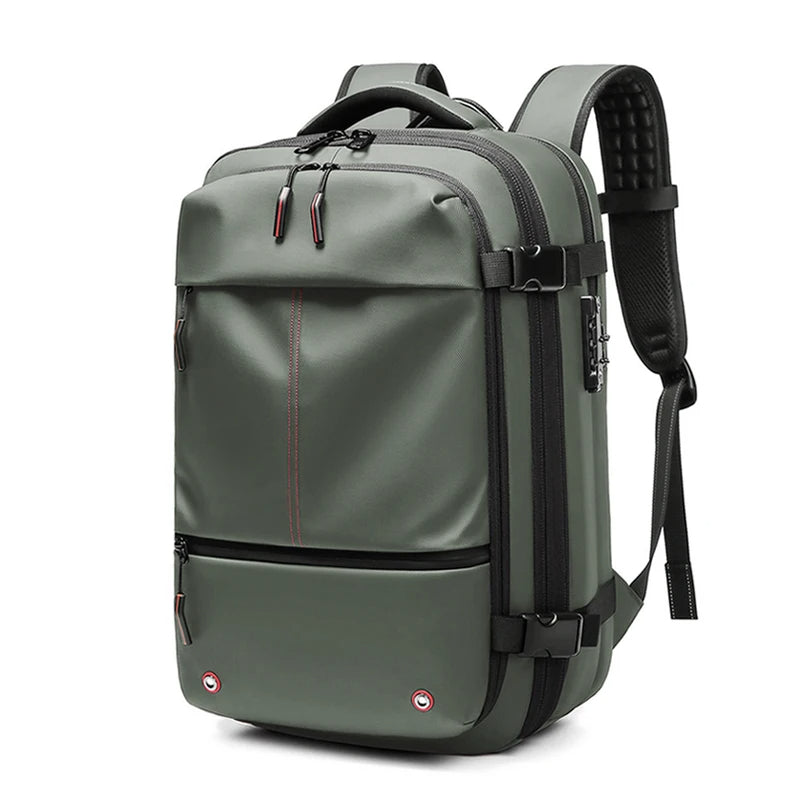 Smart Compression Travel Backpack – 60L Capacity in Carry-On Size | Vacuum Seal, Water-Resistant, TSA-Approved & Anti-Theft Design